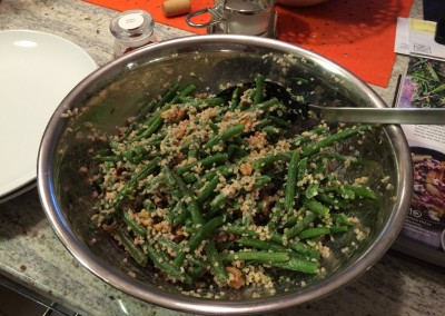 green beans with tahini