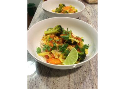 vegetable red curry