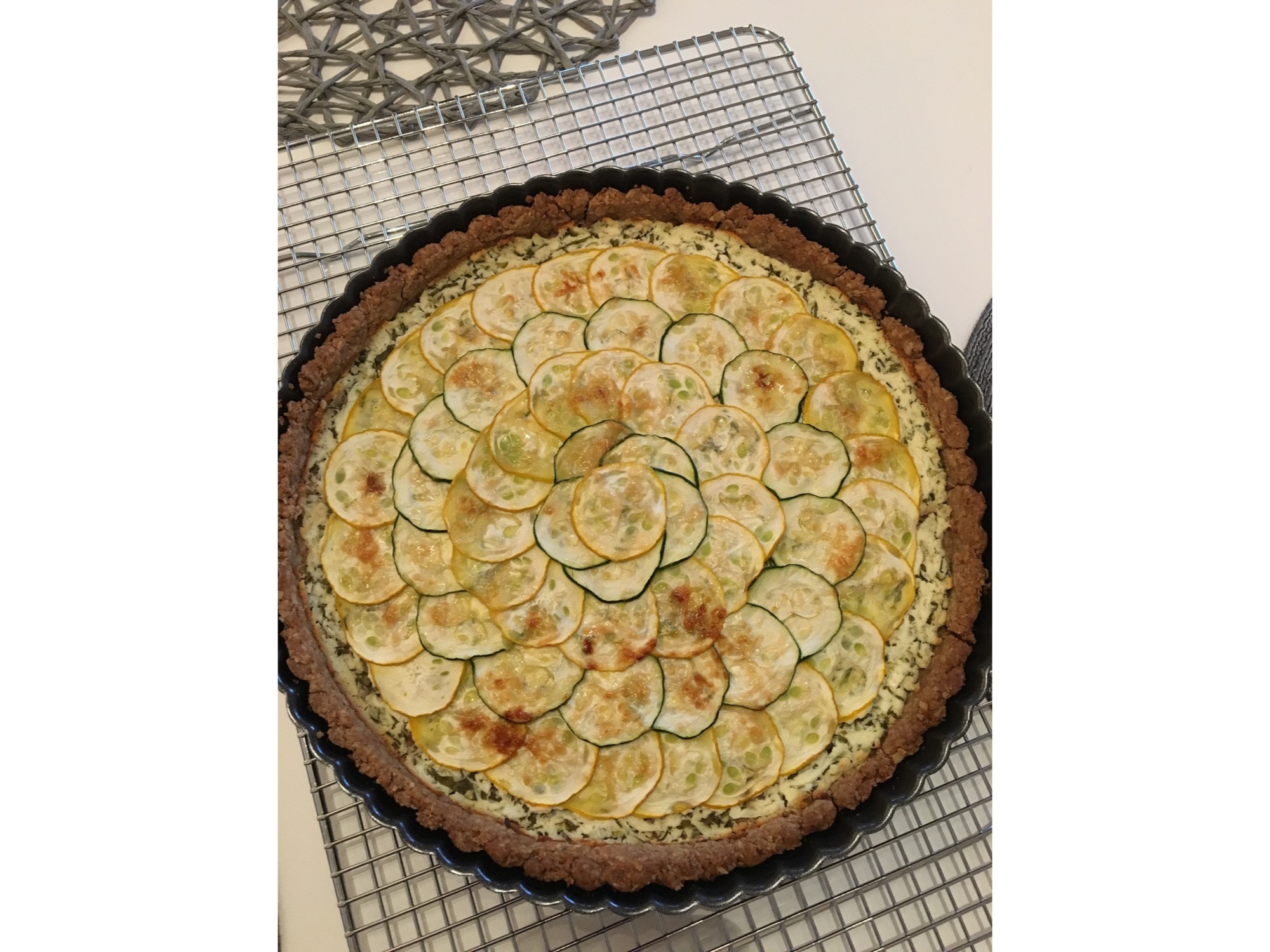 zucchini and goat cheese tart The Orange Onion